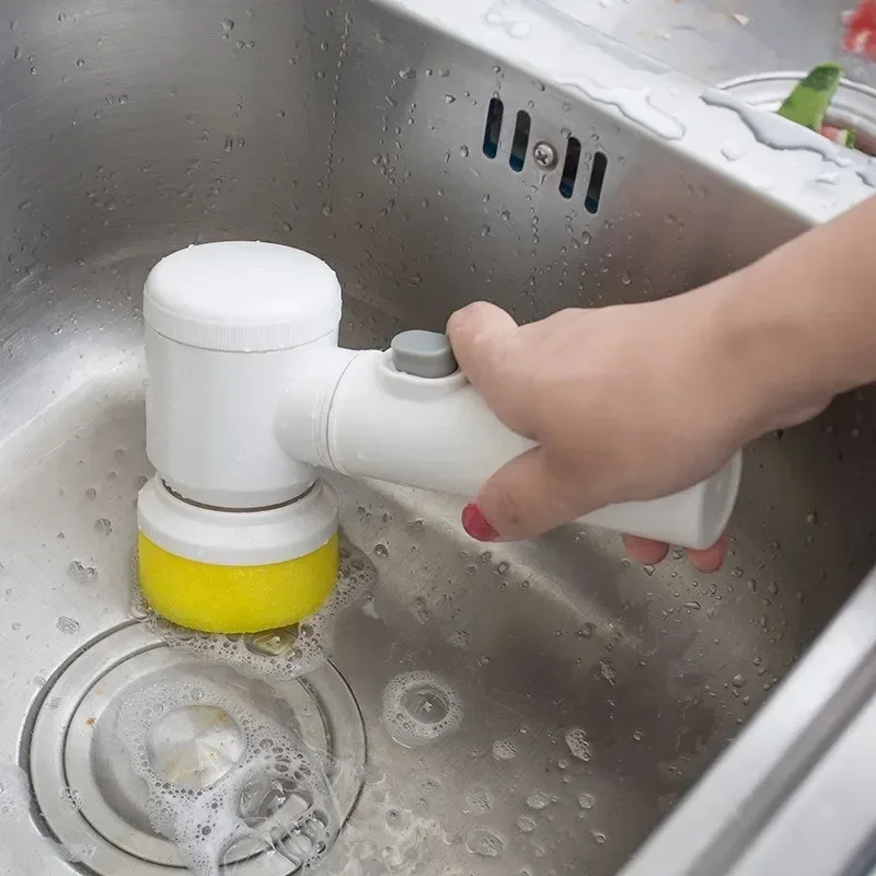 Wireless Electric Cleaning Brush USB Rechargeable Housework Kitchen Dishwashing Bathtub Tile Professional Cleaning Brush
