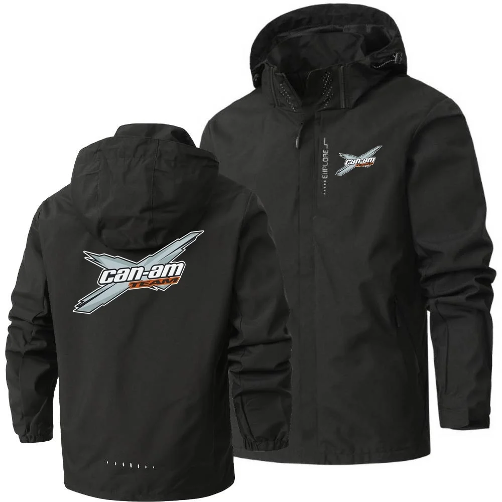 Leisure Mens Women Jackets Can Am Off Road Brp Atv Commander Utv Outlander Windproof Waterproof Hooded Shell Windbreaker Coats 4
