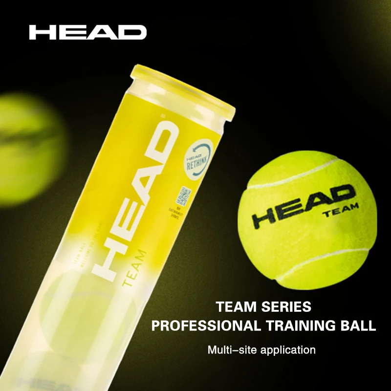Professional HEAD Tennis Balls Competition Training High Elastic Resistance HEAD TOUR Ball 4 Pcs for 1 Tank tennis balls