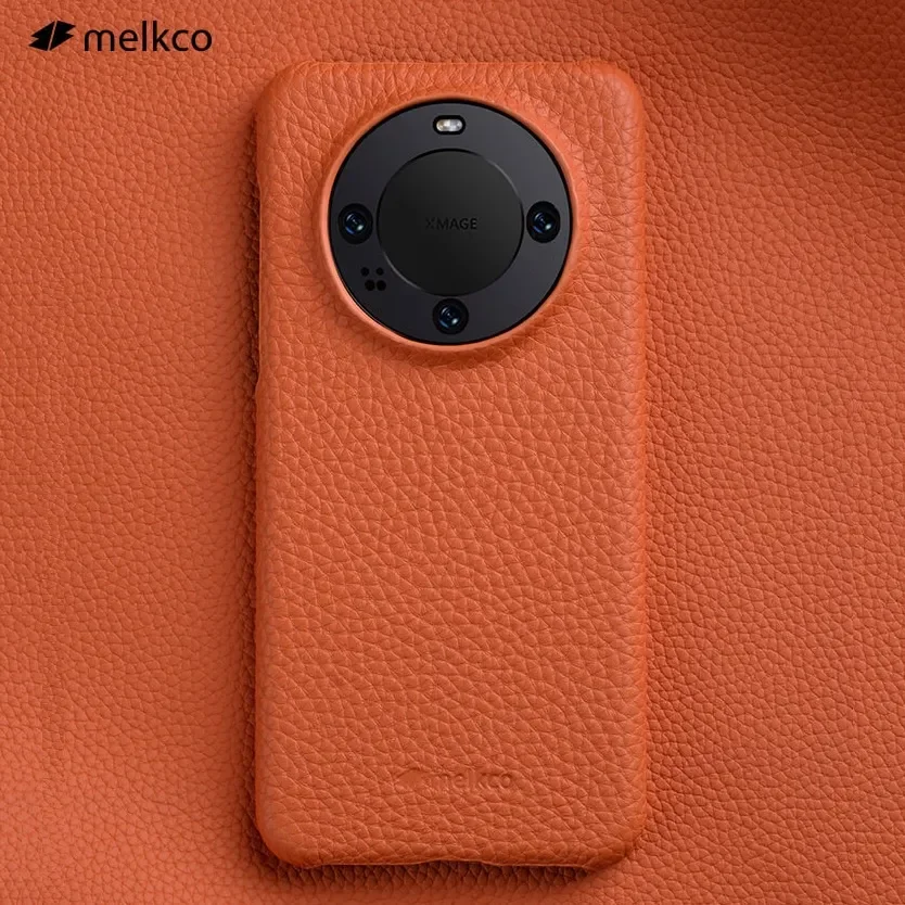 Original Melkco Premium Genuine Cowhide Leather Case for Huawei Mate 60 Pro Mate60 Pro Plus Handmade Armor Business Back Cover