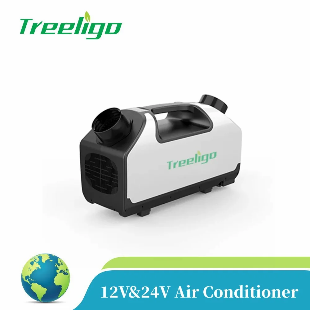 

Treeligo 12V Electric Car Portable Tent Air Conditioner Outdoor Mini Camping Air Conditioning 24V for RV Caravan Camper Travel