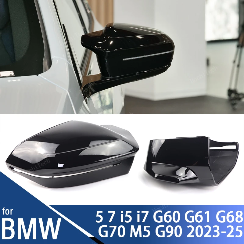 

Mirror Cover M Style Side Rearview Mirror Cover Cap Trim For BMW 5 7 I5 I7 Series G60 G61 G68 G70 M5 G90 Left Hand Drive 2023-up