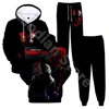 Terrifier 3 Movie Sweatsuit Casual Fashion Hoodie Jogger Pants Two Piece Suit Cosplay 3D Sweatshirts+Sweatpants 2 Pieces Sets 3