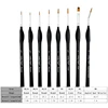 8pcs Professional Micro Fine Detail Paint Brush Set Miniature Detail Brushes for Watercolor Oil Acrylic Craft Rock Painting 2