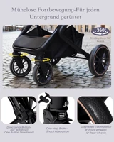 BabyVoyage – poussette pliable pour bébé de 0 à 4 ans, légère, pour nouveau-né, voiture de voyage, paysage haut 6