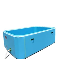 Piscine gonflable personnalisable pour enfants, piscine d'eau Portable en PVC avec tissu à Double paroi pour plusieurs personnes 6