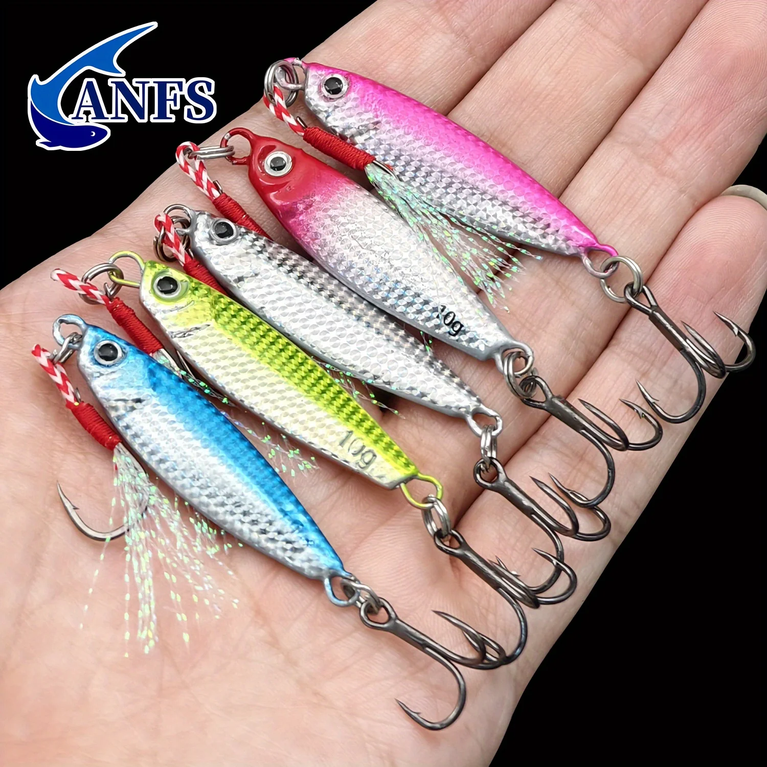 5pcs Bass Jig Lures 4
