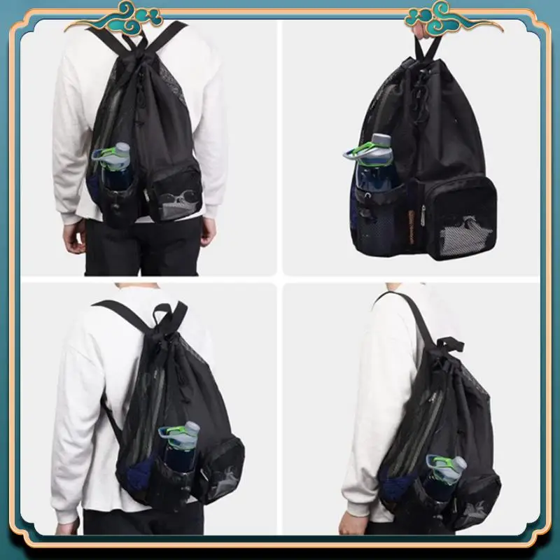 Latest Swim Bag Mesh Drawstring Backpack For Swimming, Gym, Pool, Workout Gear & Sports