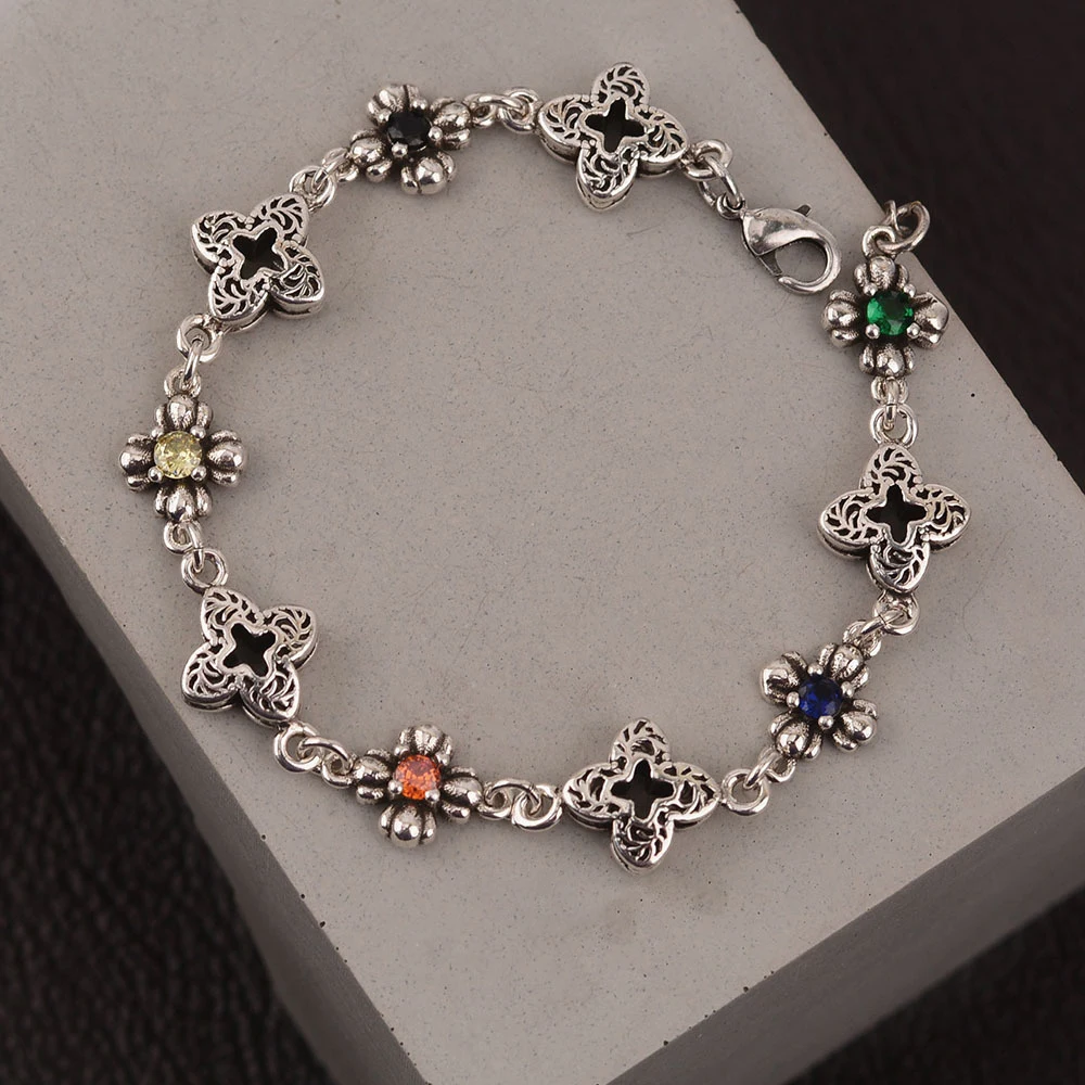 

NCEE Draweye Bracelets For Women Colorful Zirconia Heart Luxury Jewelry Ins Fashion Gift Ins Fashion Y2K Bangles Accessories