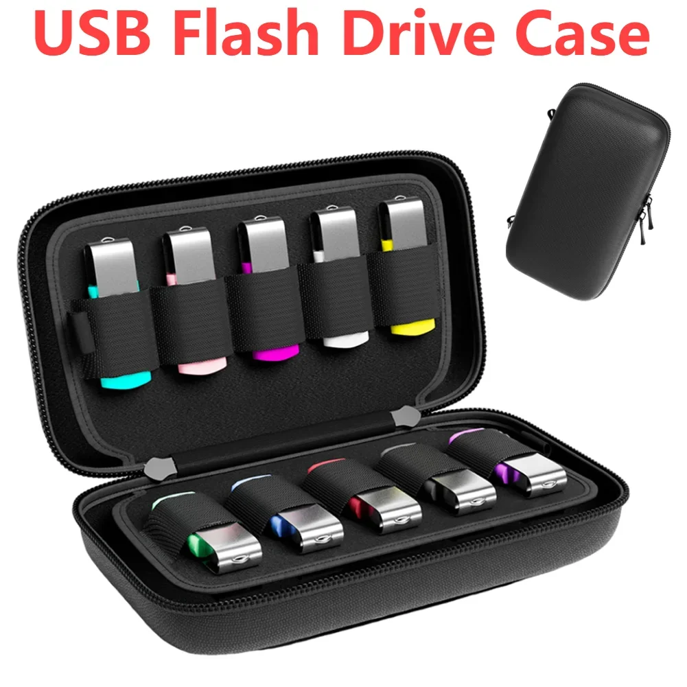 Double Layer USB Flash Drive Case,USB Stick Organizer,Thumb Drive Holder,Pendrive Case,Flash Electronic Accessories,Usb Flash Drive Case,Electronic Accessories Case