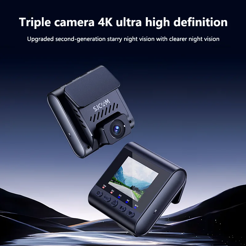 SJCAM M60 Dash Camera Speed M60 Motorcycle Recorder Driving Camera 4K Ultra Clear Night Front and Rear 360 Panorama Shoot