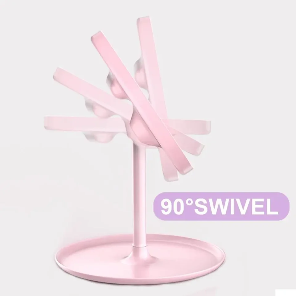 분리형 LED 조명 메이크업 거울, 일광 화장대 거울 보관함, USB 충전식 선물, 3 가지 모드 거울