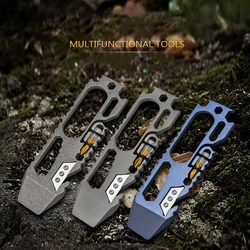 Ouvre bouteille Portable en alliage de titane de haute qualité, outil de survie multifonctionnel pour le Camping en plein air en famille, tournevis EDC 