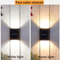 1 ~ 8 pièces mur lumière solaire étanche jardin lumière LED solaire pour éclairage extérieur lampadaire maison balcon porche cour décoration 4