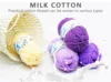 50Gram/Set Milk Cotton Yarn Crochet Line High-quality 5 Strand Milk Fiber Soft Warm Wool DIY Baby Sweater Hand Knitting Scarf 4