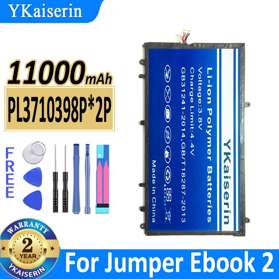 

11000mAh YKaiserin Battery PL3710398P 2P For Jumper Ebook 2 Ebook2 Se 12 Se12 4G Laptop PC Batteries