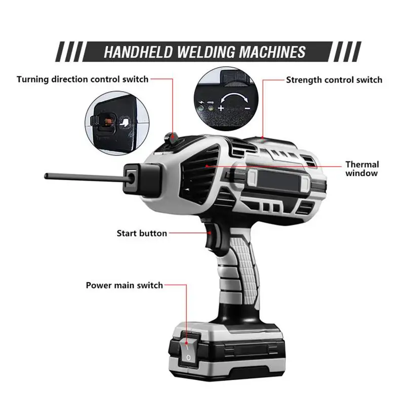 Hand Held Welder Adjustable Handheld Welding Machine 110V Welding Machine Arc Welding Machine Multipurpose Electric Welding 5