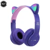 39528-96cd02.jpg Casque sans fil compatible Bluetooth Cat Ear pour enfants, LED, stéréo, musique