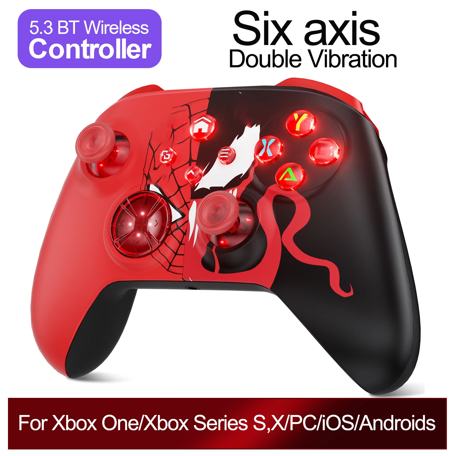 BluetoothGamepadWithSixAxisGyroscopeForXBOXONEXBOXSERIESSX