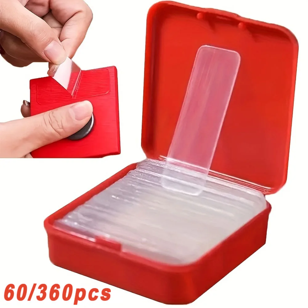 120/360pcs Tape Traceless Transparent Double Sided Nano Tape Pad Self Adhesive  Pvc Waterproof Sticker Washable Tape Home Decor