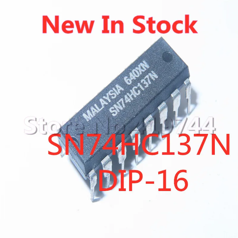 

5 шт./партия, адресная защелка SN74HC137N 74HC137 DIP-16, 3-8 Линейный декодер, фотоэлемент, новый оригинальный IC