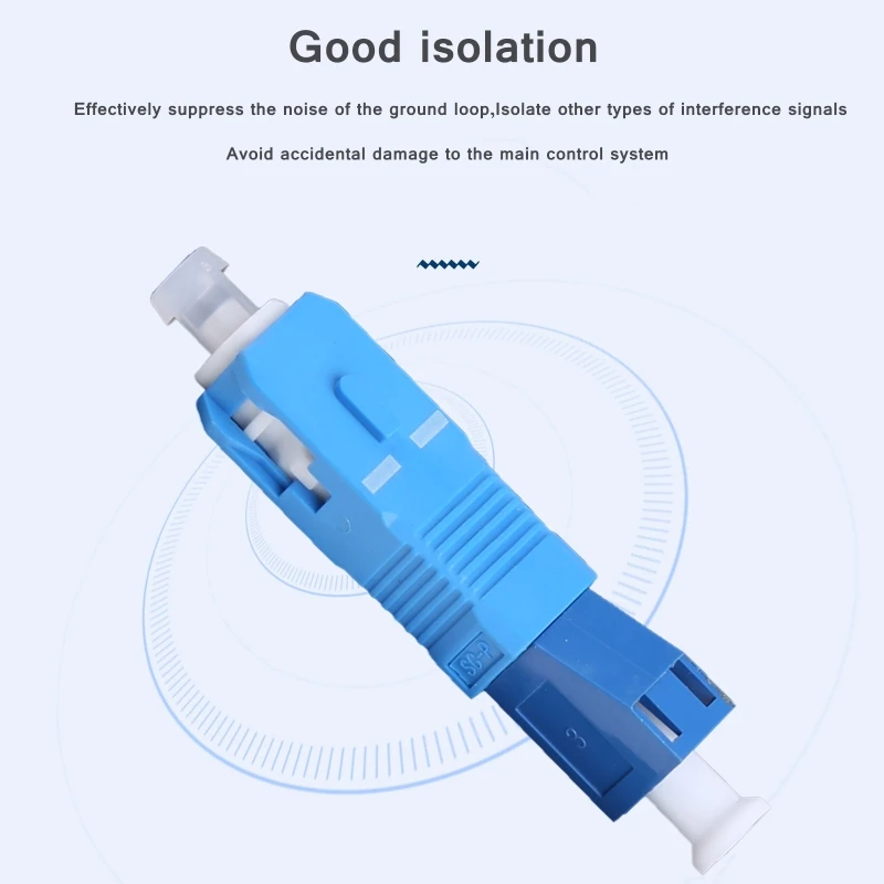 SC Male to LC Female Fiber Optic Adapter SC-LC Hybrid Optical Adapter Less than 0.2dB