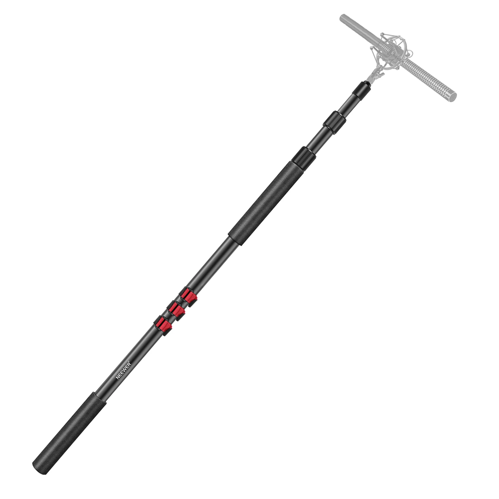 NW-7000 Microphone Boom Arm, 3 Section Extendable Handheld Mic Arm with 3/8" & 3
