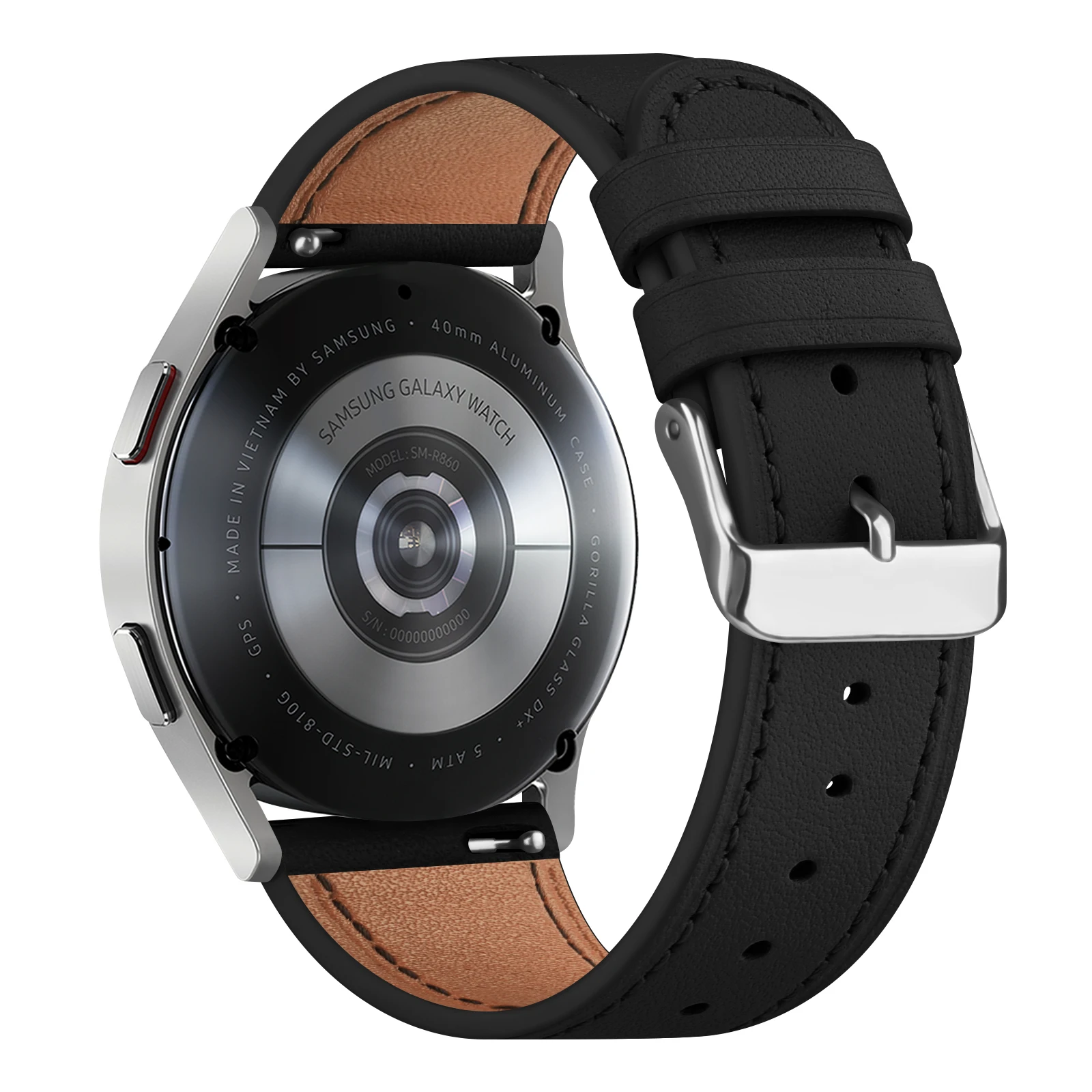 Elegant Leather Smartwatch Strap - Premium Multi-Model Fit Bracelet