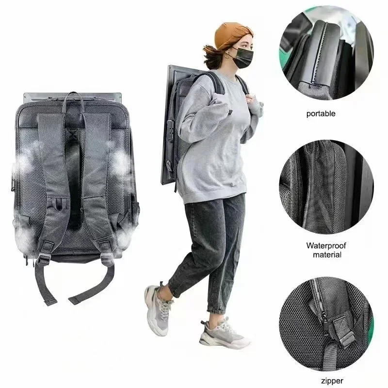 Portable 21.5' Outdoor Advertising Backpack Billboard 32GB Touch Screen LCD Multi-Media Player for Events And Promotions