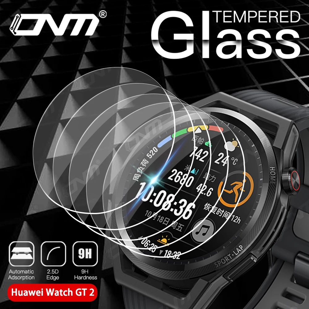 9H Premium Tempered Glass for Huawei Watch GT3 Pro 46MM GT2 HD Screen Protector for Huawei GT 3 2 Runner 46mm Protective Film films for huawei watches gt 2 3 runner tempered glass screen protector 46mm smart watch 9h anti scratch film for huawei gt3 gt2