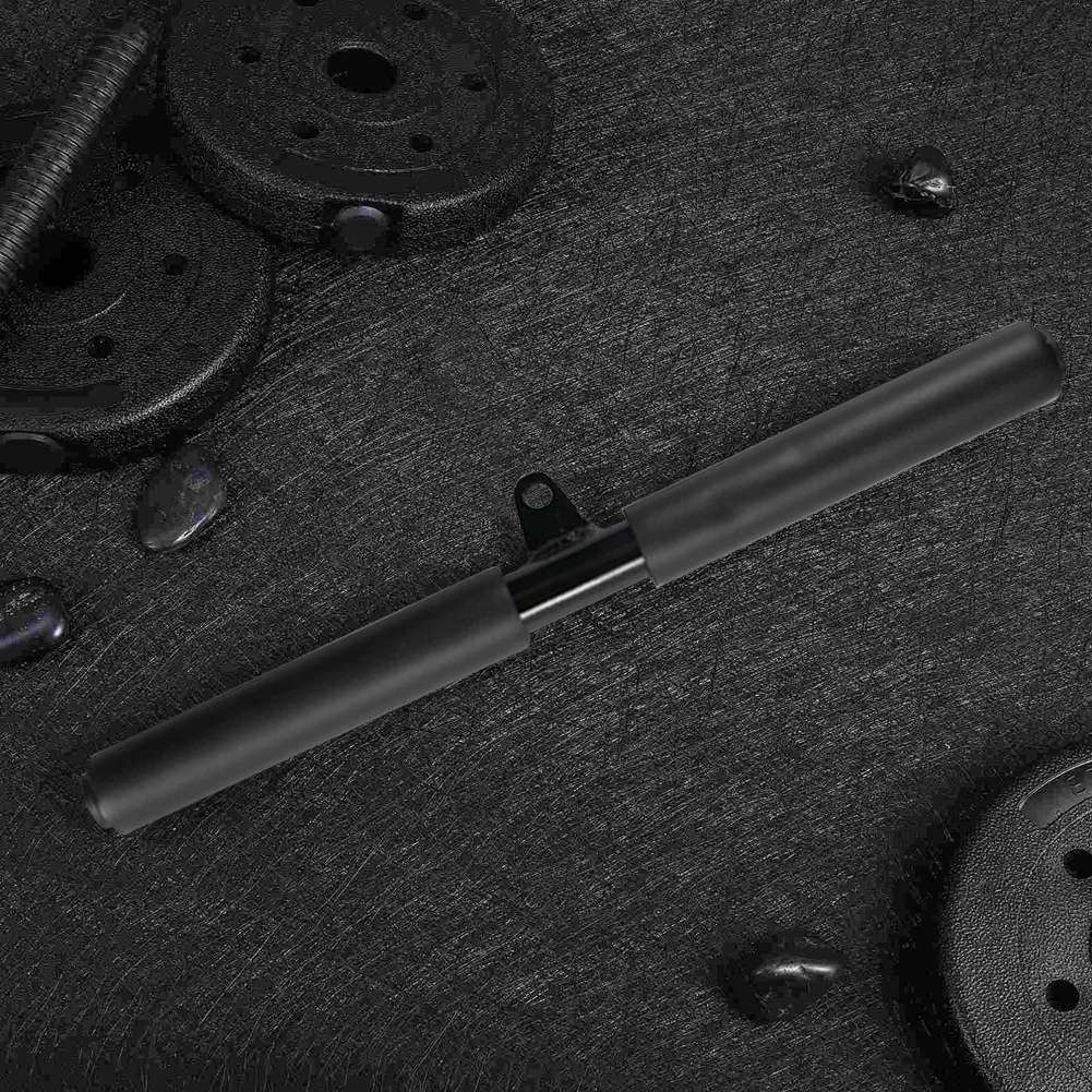 Back Lever Exercise Handles Non-Slip Grip Muscle Pulling Bar LAT Pull Down Straight Rotating Bar for Pulley Cable Machine