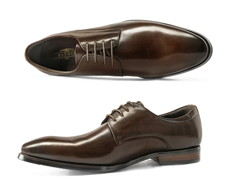 High Quality High Quality Formal Leather Formal Leather Men Dress Shoes Breathable Mens Casual Shoes Italian Luxury Brand 1