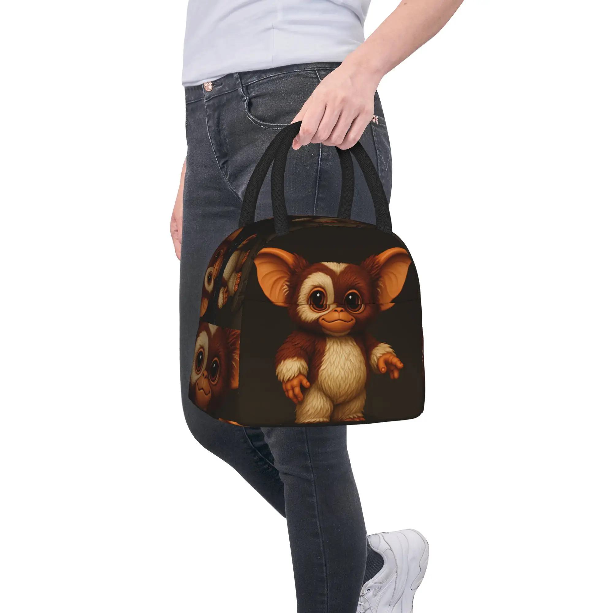 Gizmo Gremlin Lunchtasche für Kinder, grafische Lunchbox, Vintage-Kühltasche für das Büro, praktische Oxford-Thermo-Tragetasche – Detail 9