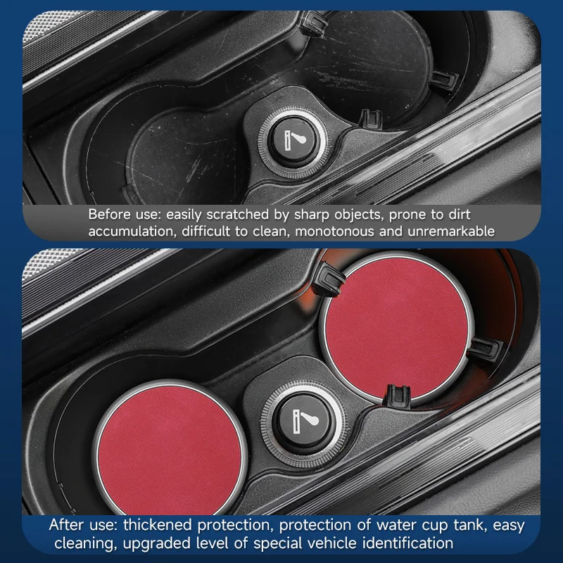 1개/2개 7가지 색상 자동차 컵홀더 매트 창의적인 미끄럼 방지 패드 자동차 내부 액세서리 대부분의 컵에 적합 7cm 유니버설