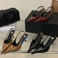 Eilyken Sexy Designer Patent Leather Pointed Toe High Heels Pumps Women Shallow Fashion Elegant Banquet Wedding Party Shoes - Image 4