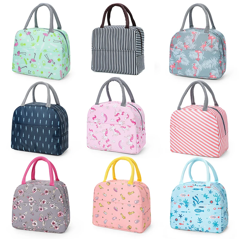 Lunch Box Insulation Bag Thickened Cute Bento Pouch Thermal Food Picnic Bags