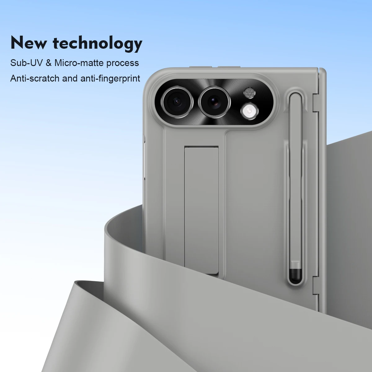 Ultra Protective Foldable Phone Case with S Pen Holder and Screen Guard