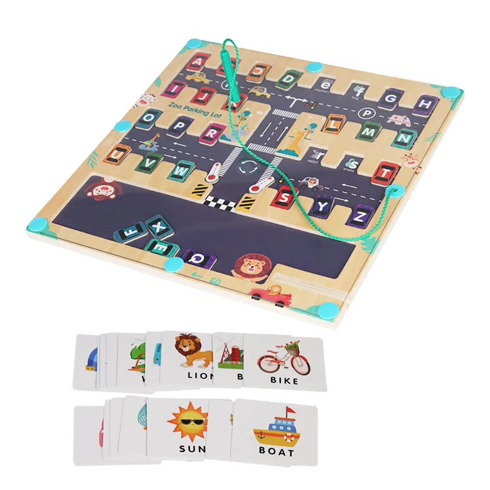 

Letter Matching Toy Alphabet Toys Children Cognitive Spelling Wood for Toddlers