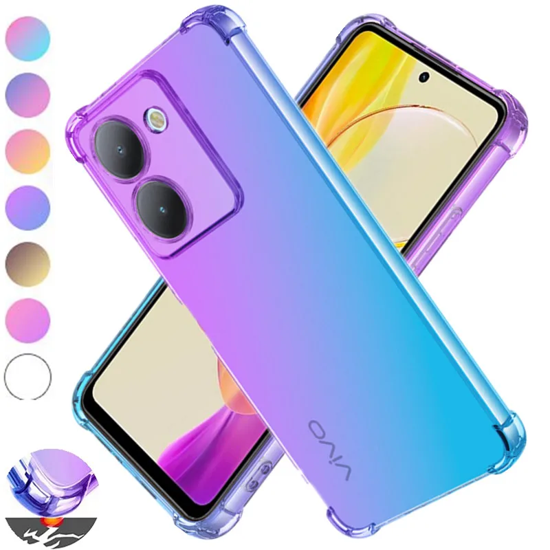 Shockproof Gradient TPU Protective Phone Case Cover