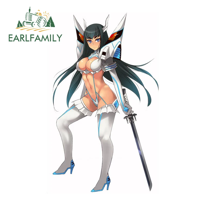 

EARLFAMILY 13 см x 8 см для Kiryuuin Satsuki окклюзия устойчивое к царапинам аниме ветровое стекло водонепроницаемые наклейки на окно фургон украшение JDM