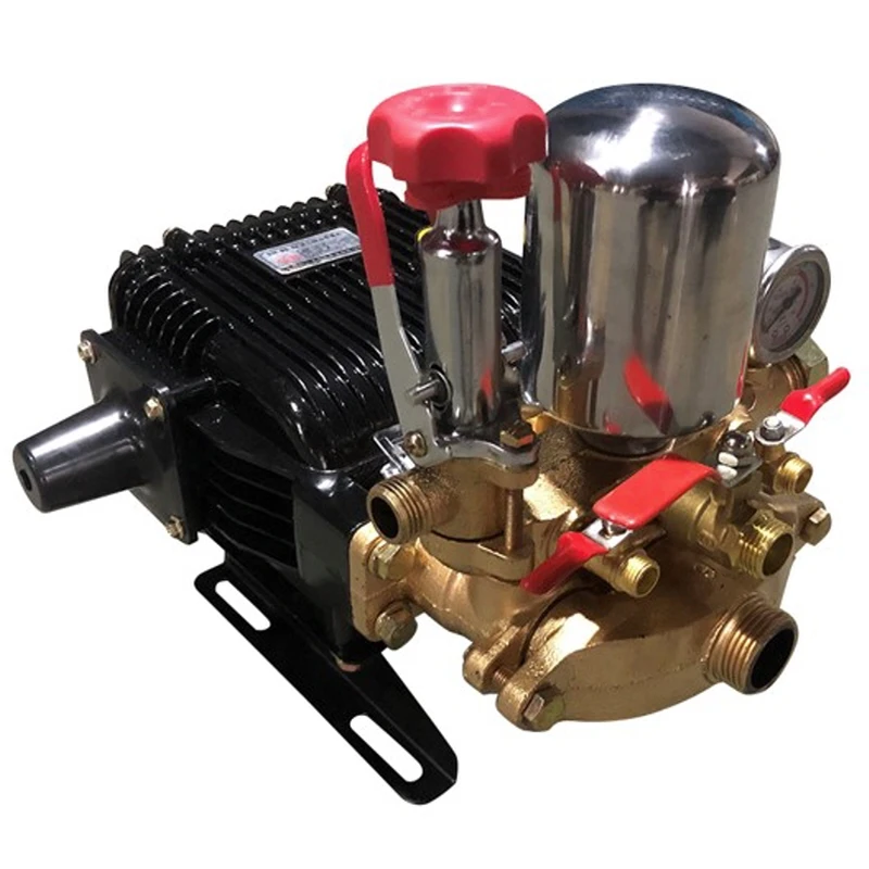 

Three Cylinder Agricultural Piston Pump Head / High Pressure Spraying Plunger Pump Garden Machine Water Pump