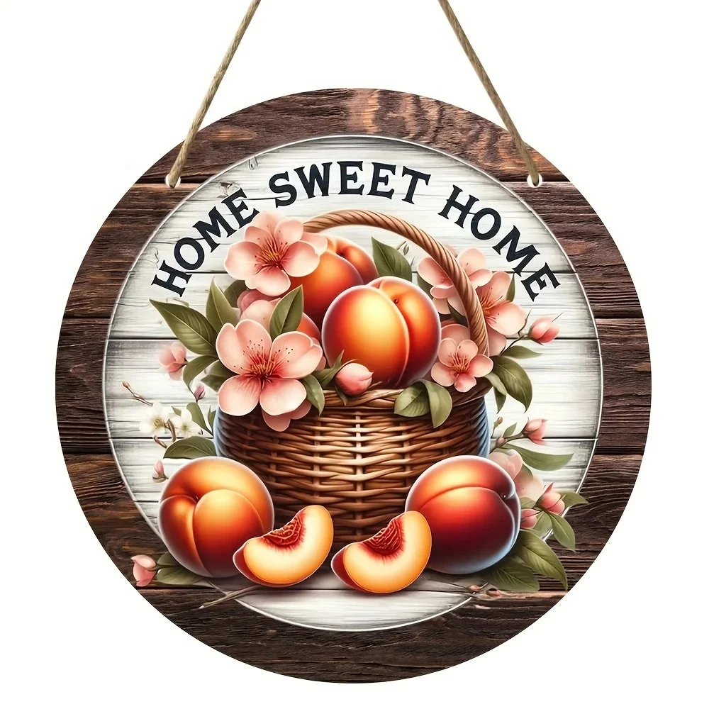 בית וינטאג' הוא לוח עץ מעגלי מתוק, מתאים לבית, סלון, גינה, חדר, קישוט למרפסת, מתנות