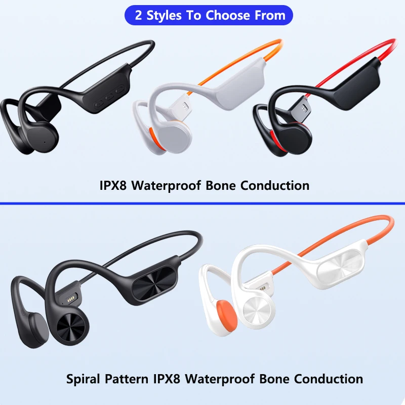 2025 Bone Conduction Waterproof Headphones with MP3 & Bluetooth 2