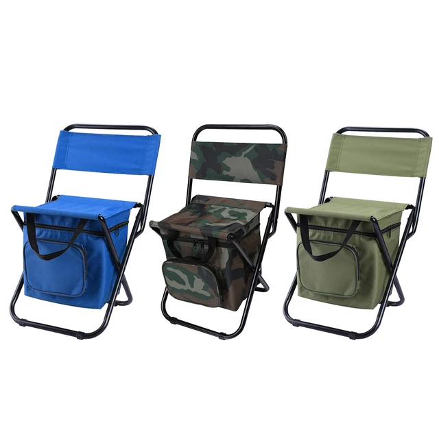 Folding Chair Ice Fishing Aluminum Alloy Backpack Outdoor Oxford Cloth  Foldable Folding Outdoor Chairs Travel - AliExpress