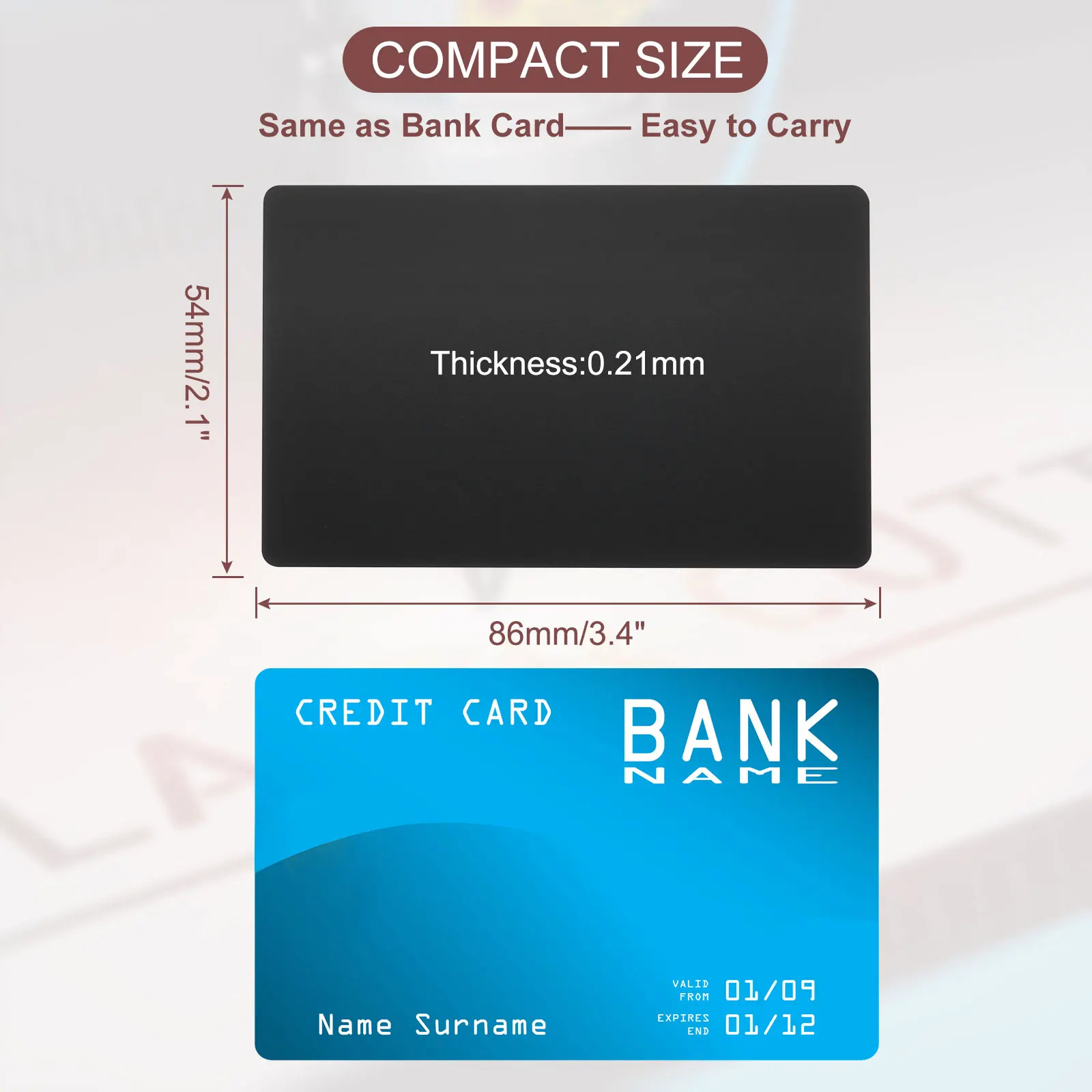 100/180Pcs 86x54x0.21mm 금속 명함 DIY 선물 카드에 대 한 빈 이름 카드 레이저 조각 알루미늄