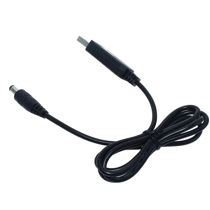 USB 전원 부스트 라인 DC 5V를 DC 8.4V/9V/12V/12.6V로 승압하는 모듈 USB 컨버터 어댑터 전원 연장 케이블 2.1x5.5mm