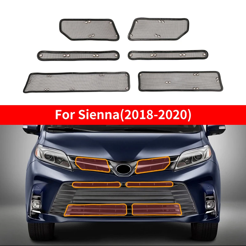 thumbnail image 1 of 2011-2022 Para Toyota Sienna XL30 XL40 Alphard Vellfire serie 30 Hiace Rejilla de admisión Accesorios a prueba de insectos, mejorada, externa, 1 of 5