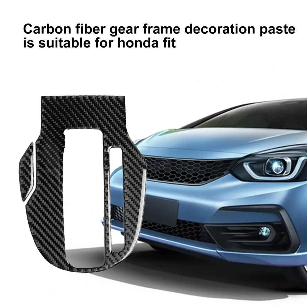 

Carbon Fiber Interior Exquisite Heat-resisting Sticker Gear Shift Panel Fine Workmanship Gear Shift Panel Trim for Honda FIT JAZ