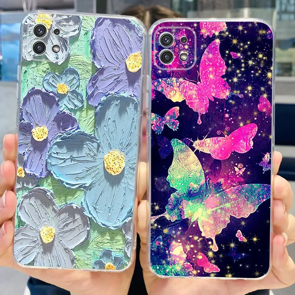 Stylish Transparent TPU Soft Silicone Phone Case