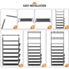 Shoe Rack 7Tier for Closet Entrance Shoe Shelf with Hooks Side Pocket Space Saving 6